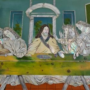 The Last Supper Mother Of Pearl Asain Art Piece